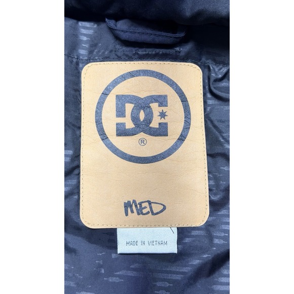 Y2K DC Snowboard Men's Black Insulated Jacket - Size M - Picture 3 of 16